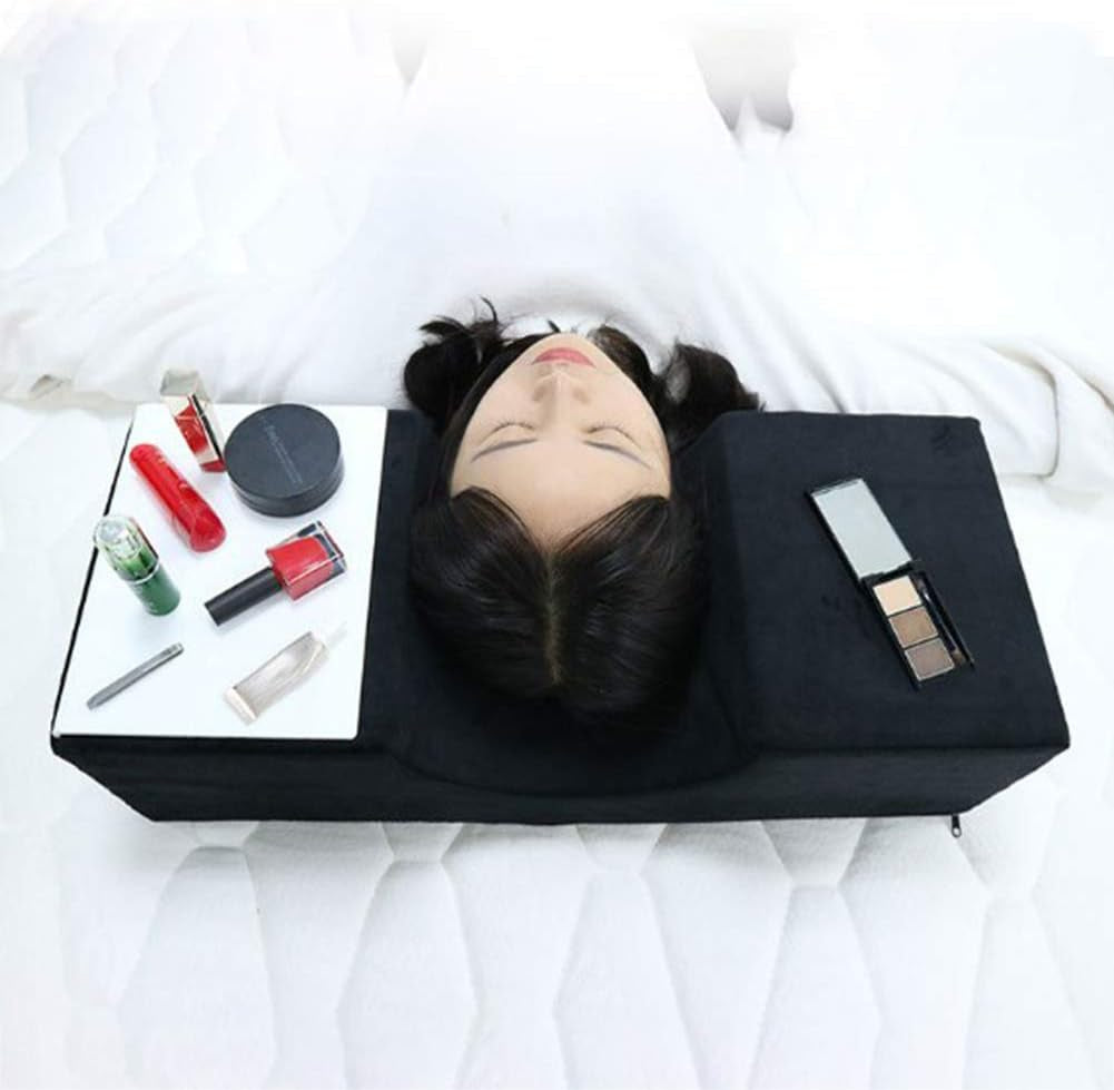 Whiteswan Eyelash Extension Ergonomisk buet Memory Foam Support Stue Pude Nakke Vipper Skønhed Makeup Pude Sovepude Nakkestøtte Cervikal Ortopædiske Puder Naty Shop