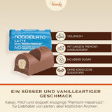 Venchi - Chokoladebarer med mælk og hasselnødder - 70% sukker - Praliner med BGB Piemonte hele hasselnødder, 1 kg - Glutenfri