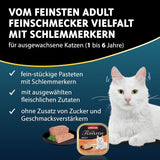 animonda Vom Feinsten Adult Gourmet Variety (32 x 100 g), kornfrit og sukkerfrit vådfoder til voksne katte med en uimodståelig gourmetkerne.