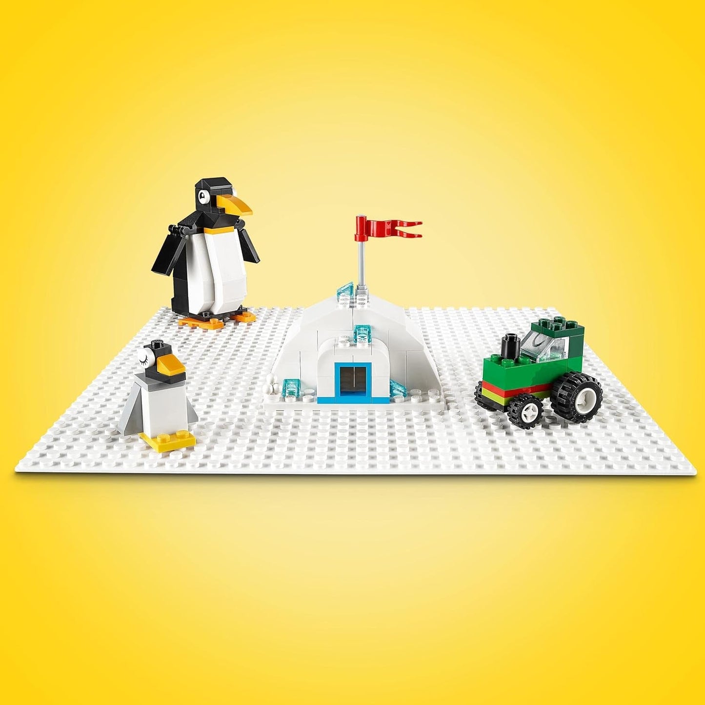 LEGO 11026 Klassisk hvid byggeklods Firkantet bundplade med 32X32 fordybninger som basissæt Byggelegetøjsbyggesæt Besuche den LEGO-Store