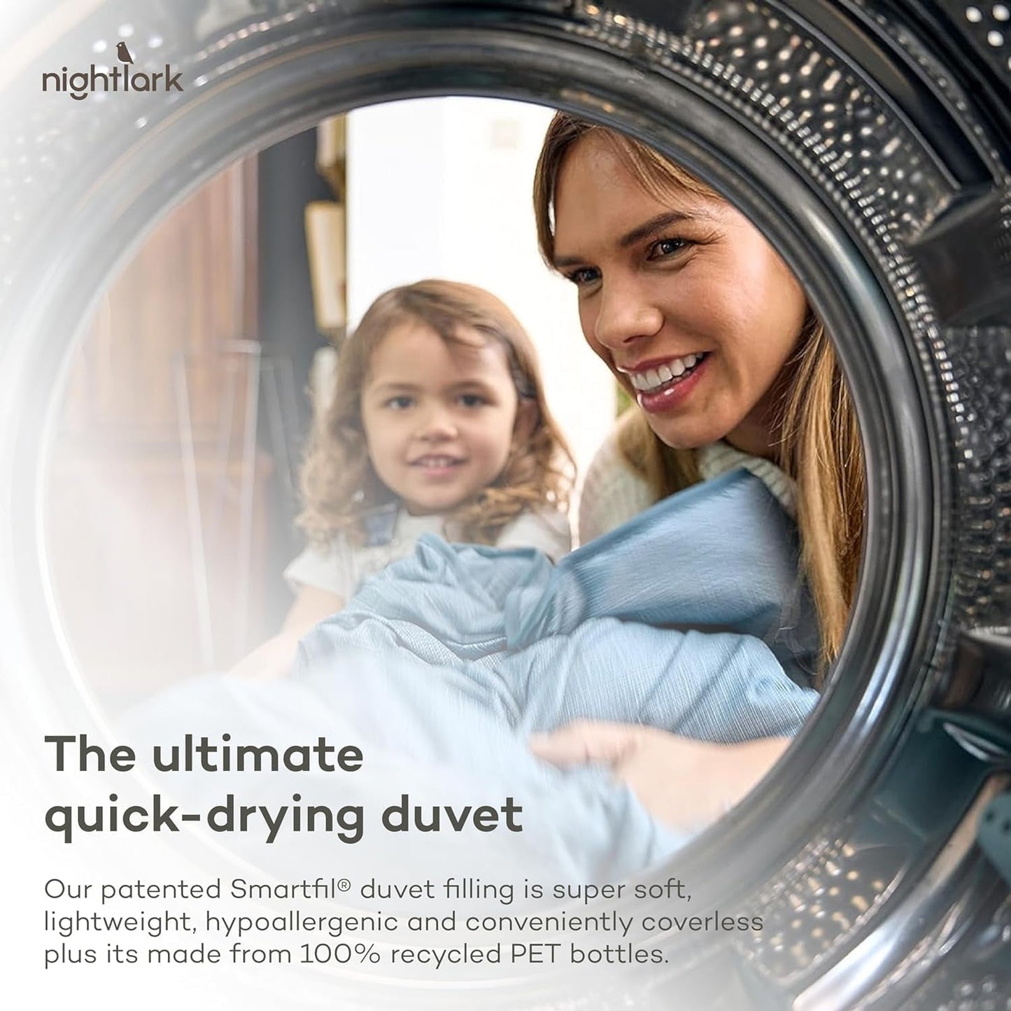 Night Lark Dyne uden betræk, 4,5 Tog, King Size, Tufted Dot Collection, Luksus sengetøj, Hypoallergenisk, Maskinvaskbar, Varme Sanddyner & Quilts Naty Shop
