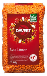 Davert hele røde linser (1 x 500 g) - Bio