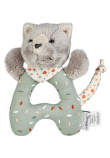 Lilly Cat Sterntaler Catch Toy - Motorisk aktivitetslegetøj til rangle, berøring og leg - Plyslegetøj til babyer og børn med rangle som en loyal ven - Blødt stof babylegetøj, grå Bebe Naty Shop Legetøj Standardtitel