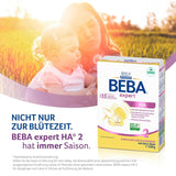 BEBA Expert HA 2 Tilskudsmælk efter 6 måneder, babymad med hydrolyseret protein, kun laktose, palmeoliefri, 6 stk. (6 x 550 g) Naty Shop