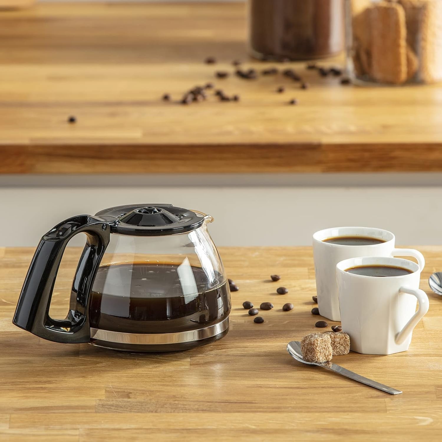 FG150813 Subito kaffemaskine, 6 kopper, Sort/rustfrit stål