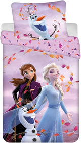 Frozen Kinderbettwäsche Set Bettbezug 140X200 + Kopfkissenbezug 70X90 Aus Baumwolle Öko-Tex Standard Für Mädchen Frozen Eiskönigin Anna ELSA Olaf Naty Shop Standardtitel