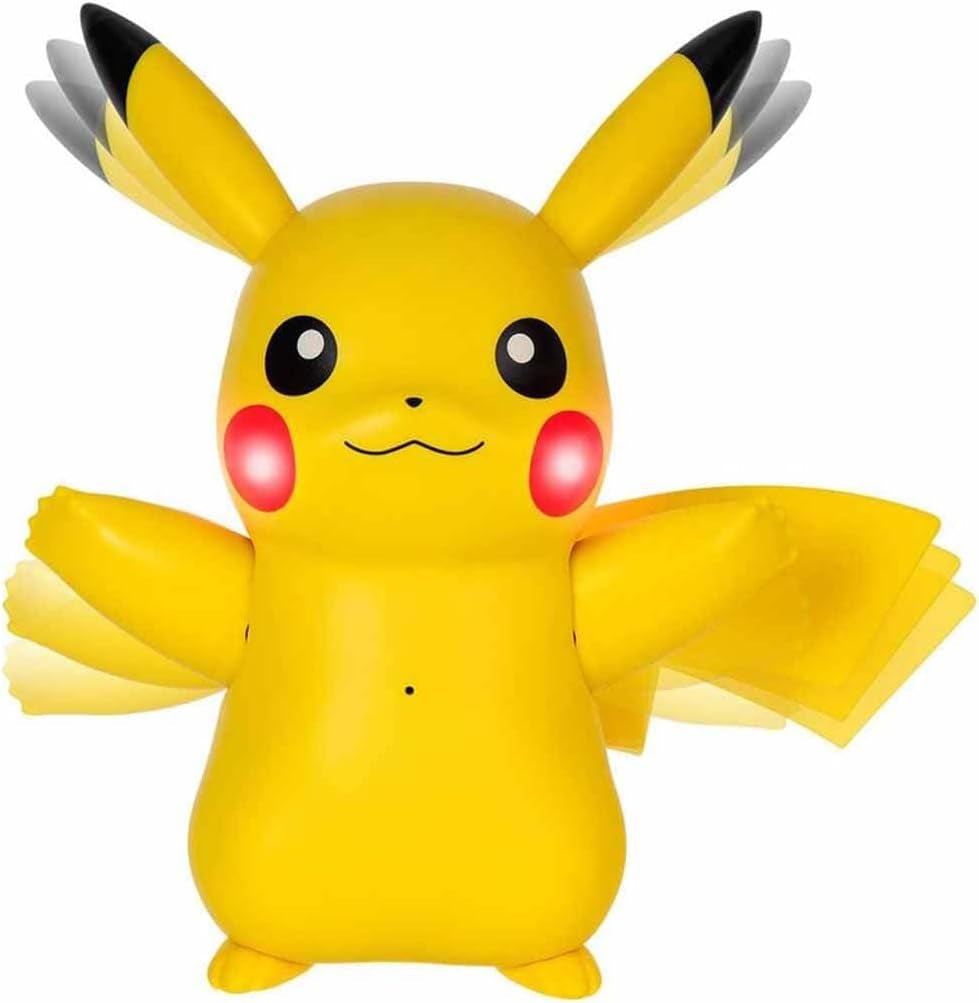 Pokémon PKW3330 - Deluxe My Partner Pikachu, Officiel Pikachu med lys, lyd og bevægelse Actionfigurer Naty Shop