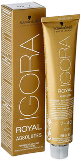 Igora Royal Absolute Age Blend Hårfarve, 7-560 Medium Golden Chocolate Blond, 60ml Naty Shop Hårfarve 7-40 Medium Blond Naturlig Beige 1 G (1 pakke)