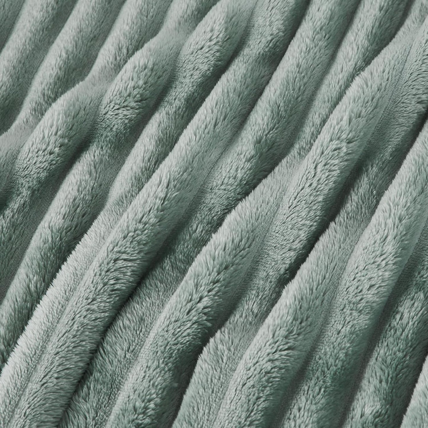 BEDSURE Sage Green Fleece tæppe til sofa - Super bløde hyggelige tæpper til kvinder, sødt lille tæppe til piger, 127 X 152 Cm senge og tæpper Beuche den BEDSURE-Store