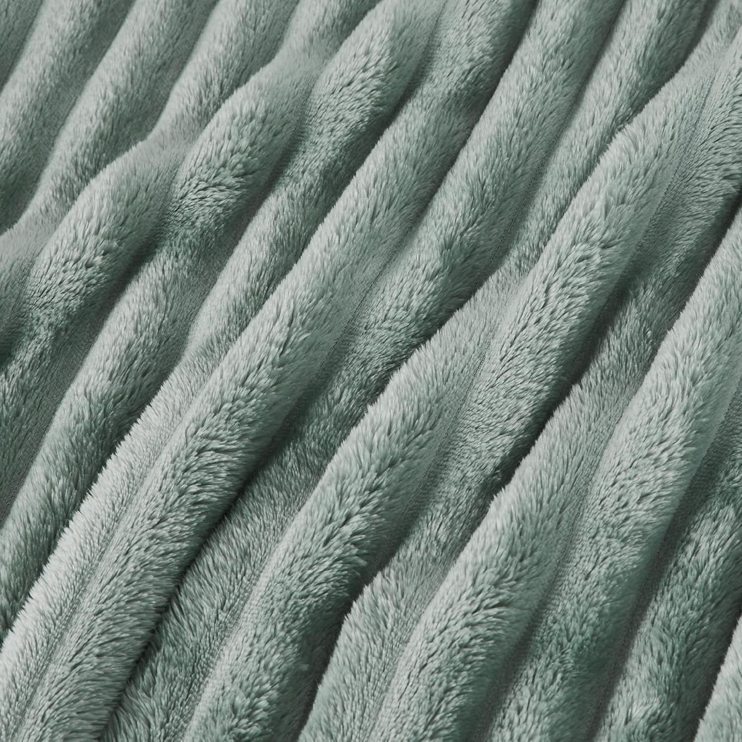 BEDSURE Sage Green Fleece tæppe til sofa - Super bløde hyggelige tæpper til kvinder, sødt lille tæppe til piger, 127 X 152 Cm senge og tæpper Beuche den BEDSURE-Store