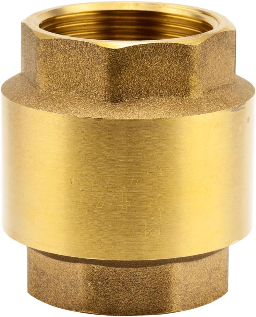Gardena messing mellemventil: Envejsventil af massiv messing, 42 mm (G 1 1/4 tomme) gevind til tilslutning til pumper (7232-20)