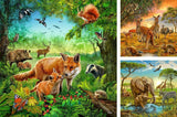 Ravensburger Puslespil til børn - 09330 Jordens Dyr - Puslespil for børn fra 5 år, med 3X49 brikker Puslespil Naty Shop