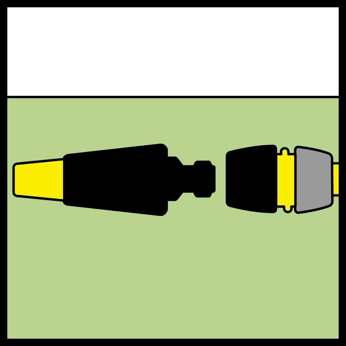 Kärcher slangekobling 2.645-194.0 (Universal Plus, med Aqua Stop) sort, lille