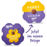 Milka Little Thank You Chocolates 12 x 44 g, fine mælkecremechokolader dækket med alpin mælkechokolade (pakke med 5)