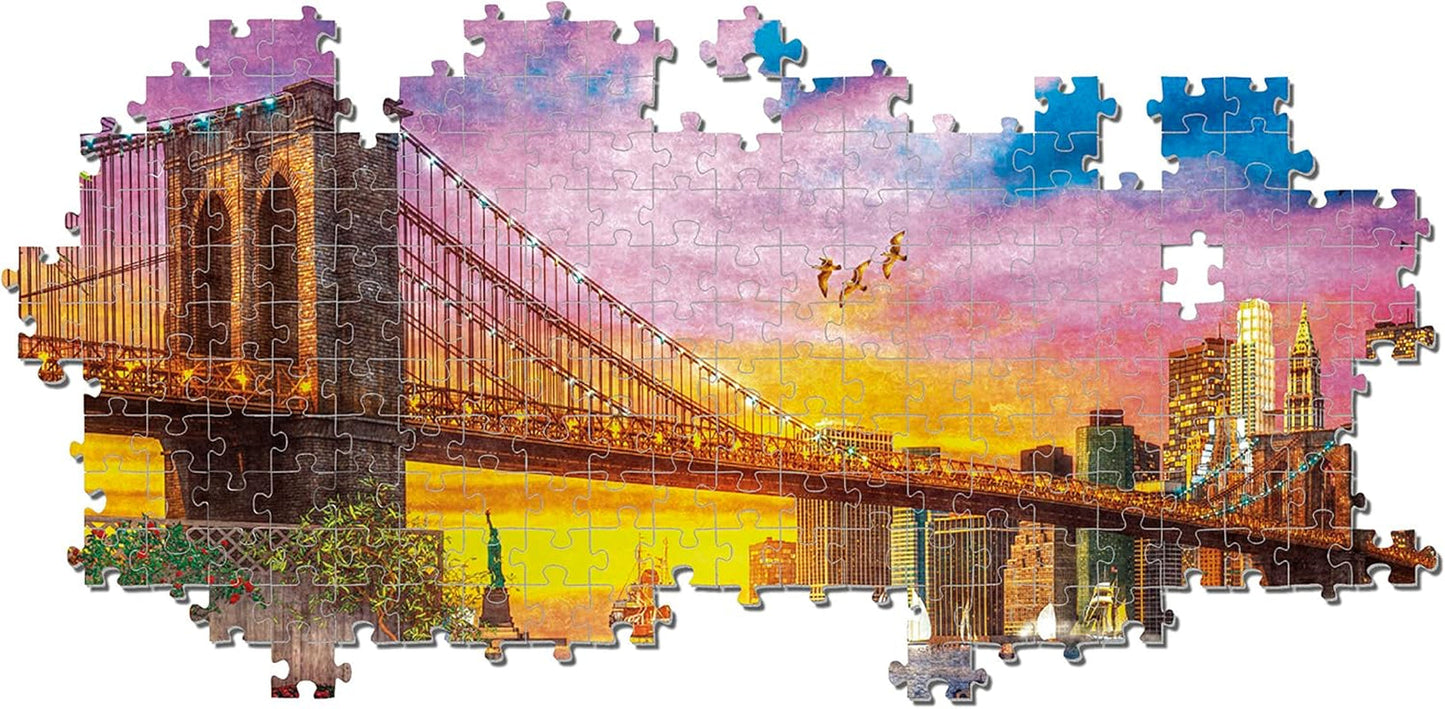 Clementoni - 33552 Collection - Manhattan Balcony Sunset, Puslespil 3000 brikker til voksne og børn 10 år, færdighedsspil for hele familien Puslespil Naty Shop