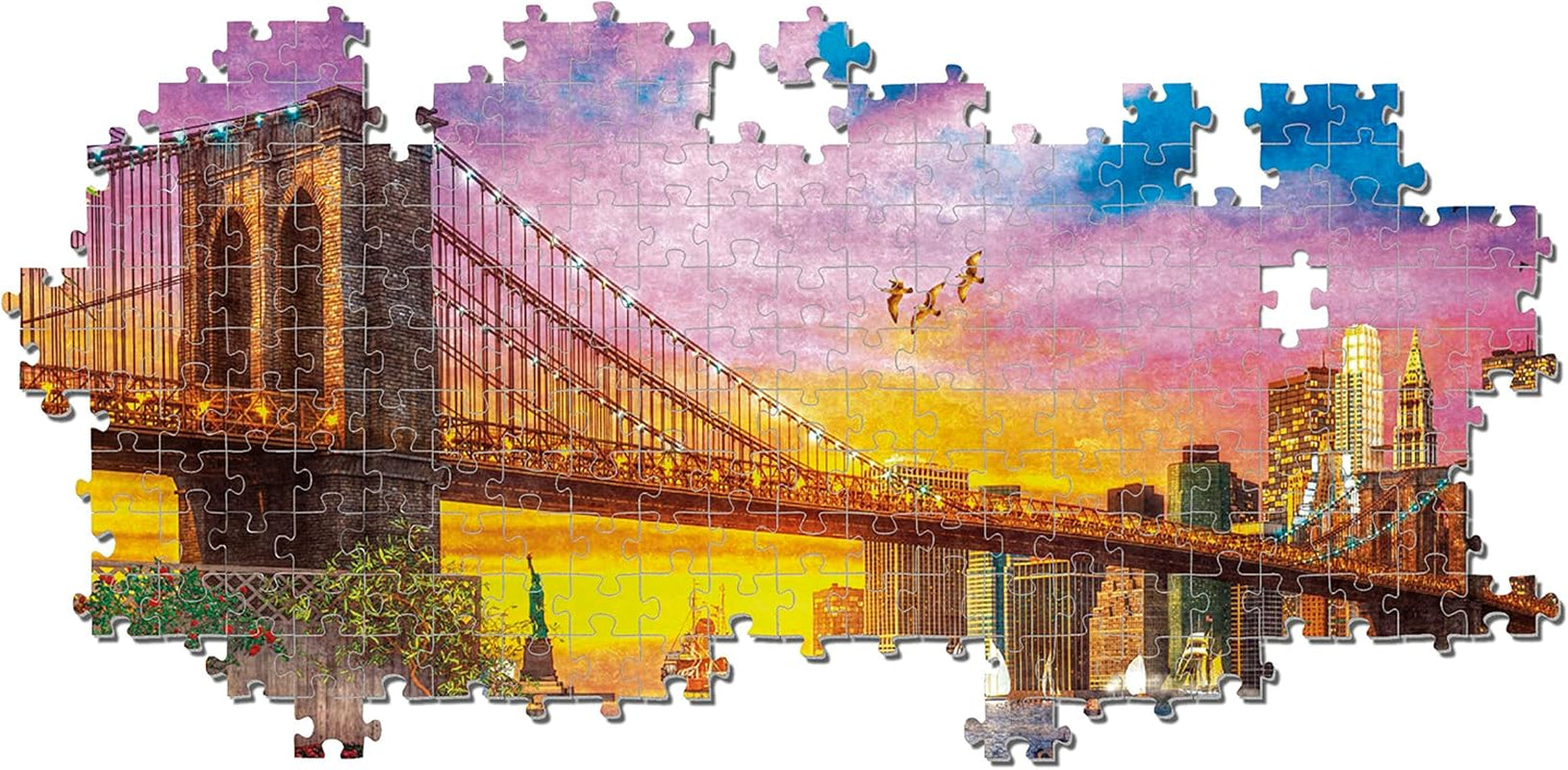 Clementoni - 33552 Collection - Manhattan Balcony Sunset, Puslespil 3000 brikker til voksne og børn 10 år, færdighedsspil for hele familien Puslespil Naty Shop