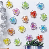 50 stk. 3D Blume Nagel Charms Nägel Tilbehør Nageldesign Glitzersteine ​​Nailart Strasssteine ​​Flower Nail Charms Luminous Flower Nail Art Charms Bunte Blumen Deko Nagel Steinchen Flowers Nail Rhinestones