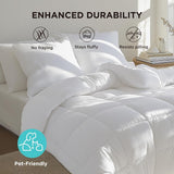 BEDSURE Quiltet Quilt Hel/Dronning (88"X88") Hvide dyner og dyner Naty Shop