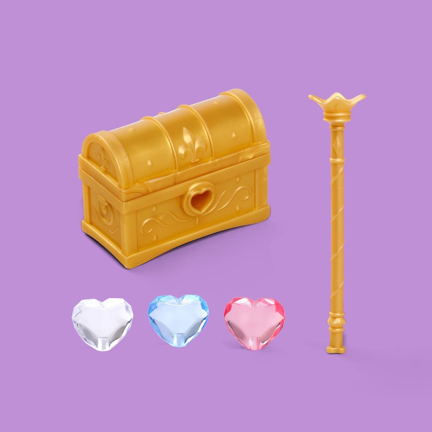 Simba Steffi Love Princess Diamond Princess Legedukke med magisk skattekiste, scepter og diamanter, 29 cm, 3 år og opefter
