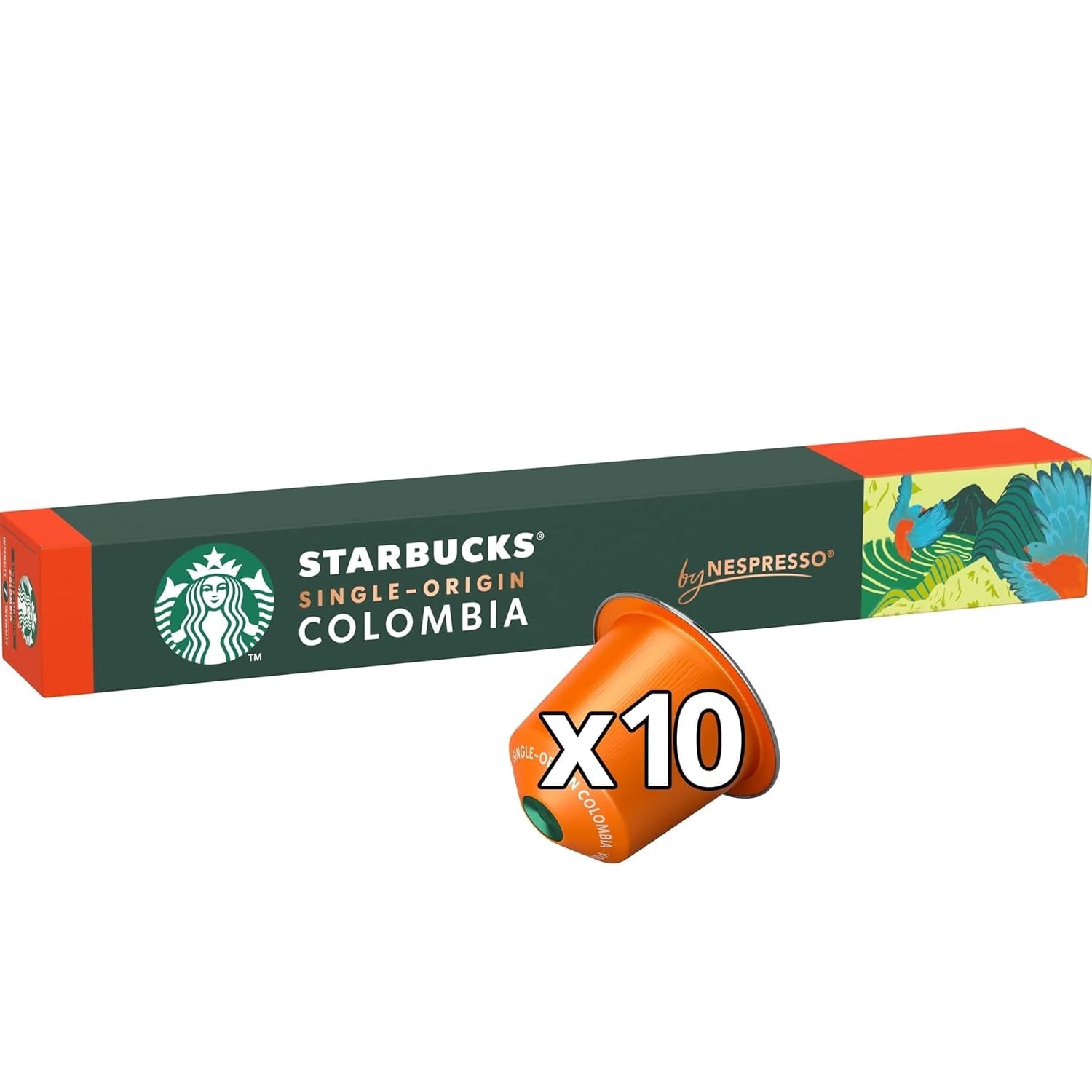 STARBUCKS Single-Origin Colombia af Nespresso, Mittlere Röstung, Kaffeekapseln 10 x 10 (100 Kapseln)