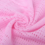 Familiesengetøj Pink cellulært tæppe til dobbeltseng, bomuld, vendbart stort sengetæppe, letvægts, termisk, blødt, traditionelt cellulært tæppe, 230 X 230 cm dyner og dyner Naty Shop Rose dobbeltseng (230X230 cm)
