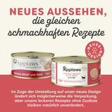 Applaws Premium naturligt vådfoder til katte, kylling med and i suppe, dåse 70 g (24x70 g)