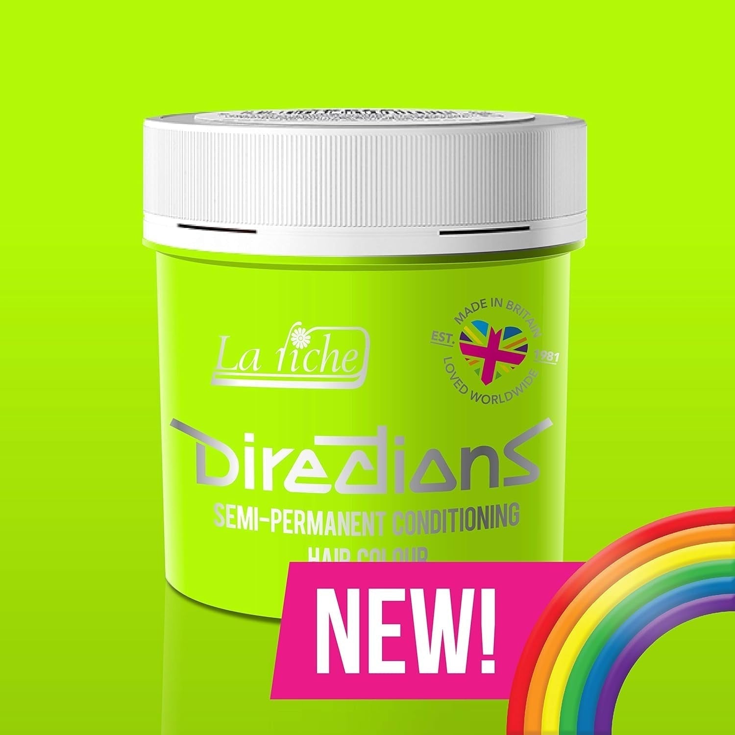 Vejledning semi-permanent hårfarve 88ml - Fluorescerende Orange Hårfarve Naty Shop Fluorescent Green 88 Ml (pakke med 2)