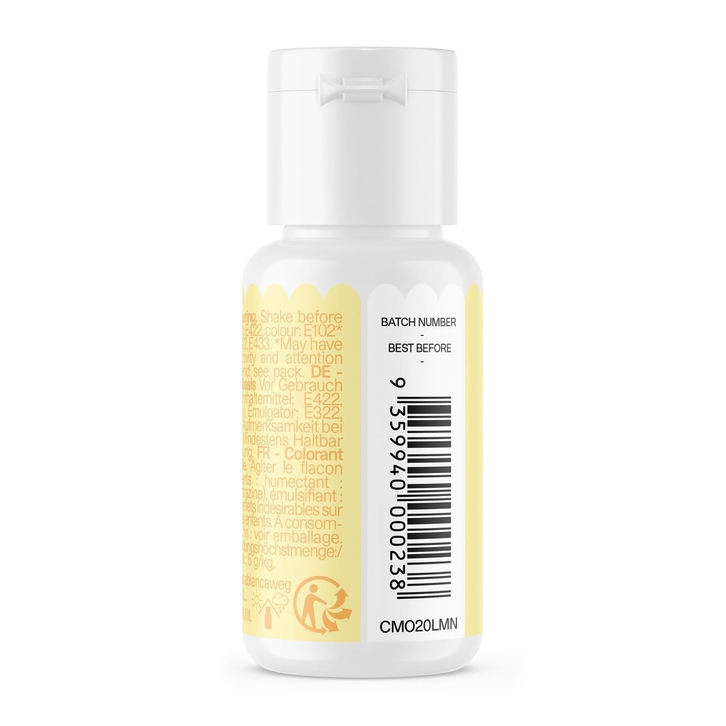 Color Mill citronoliebaseret madfarve - Madfarve til chokolade, fondant, muffins, kager, bagning, makroner - Madfarve til dekoration af kager - 100 ml