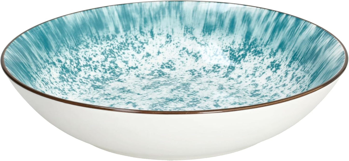 Kalos, spisestel til 6 personer, 18 dele, porcelæn, lyseblå