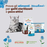 Almo Nature Functional - Steriliseret - Vådfoder til voksne og seniorkatte, steriliseret eller mindre aktive - med torsk og kylling - Fedtfattig, fugtgivende - 70g (pakke med 6)