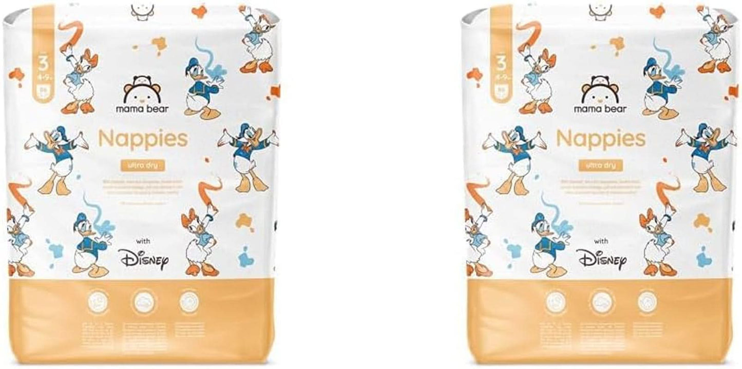Bleer Mama Bear Disney Ultra Dry str. 4 (8-14 kg), hvid, 84 stk (1 pakke)