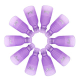 Hanyousheng Nagellackentferner Clips, Nagel Clips, 10 Stück Schwarz Nagelclips, Nagel Klammer, Nails Art Gel Cap, Soak off Clip Cap UV Gel Poliermittel Entferner Wrap Nail Tool