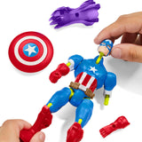 Mixmashers Marvel Captain America Avengers Mix-og-match actionfigurer og tilbehør Actionfigurer Naty Shop