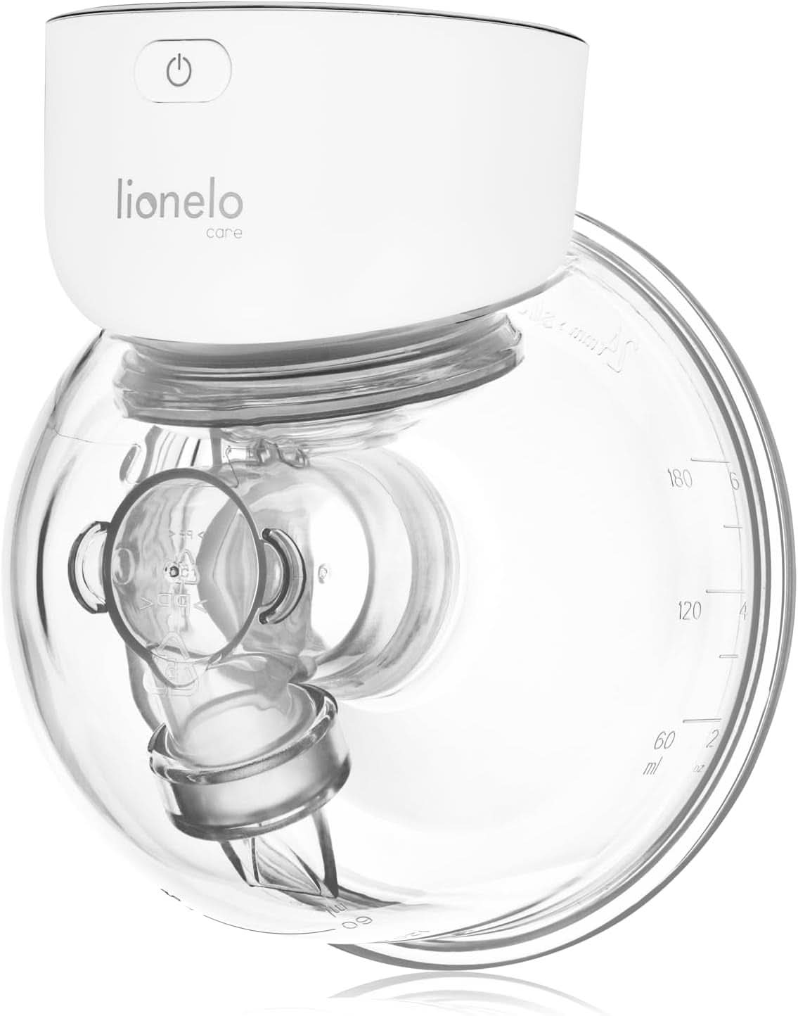 Enkel elektrisk modermælkspumpe LIONELO Fidi Free 180 ml, bærbar pumpe med 2 faser, energibesparende 9 niveauer, 3 størrelser silikonetragte Timer Tilbehør Mad og amning Bebe Naty Shop
