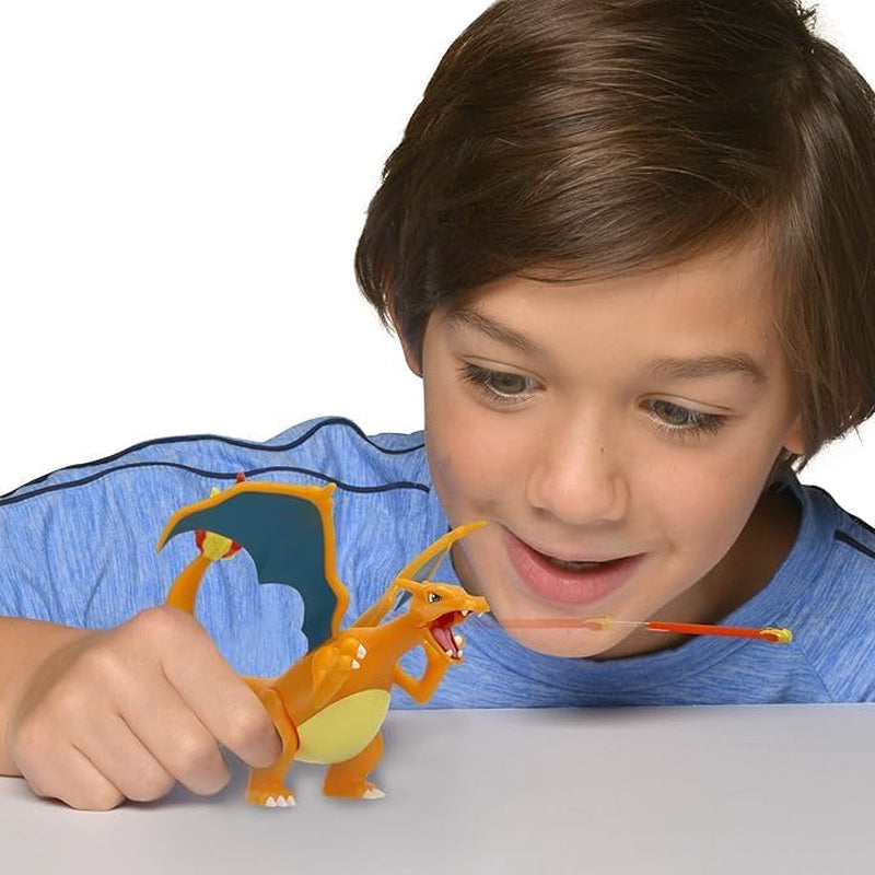 Pokémon PKW0368 - Battle Feature Figur - Glurak Official Movable Figur 11,5 cm Action figurer Naty Shop