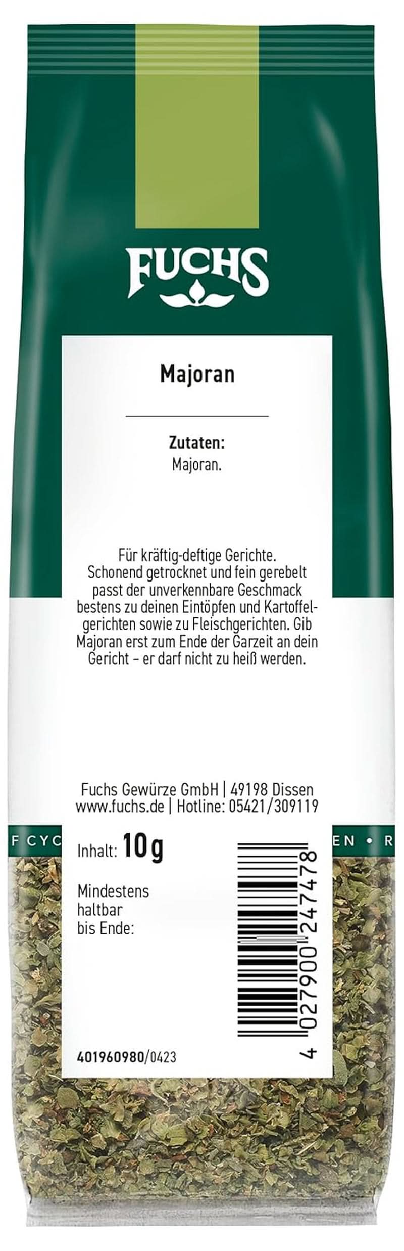 Fuchs - Merian, 10 gram Krydderier Naty Shop