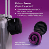 Cabeau Cool Long Haul rejsepude – Evolution Cool – Memory Foam med ventilationsåbninger – Kompakt med bæretaske (rød)