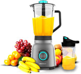 Cecotec Standmixer Power Black Titanium 2200MAX Smooth, 2200 W Maximale Leistung, 6 Klingen Aus Edelstahl, Ice-Crush-Funktion, Turbo- Og Smoothie-Funktion, Autoclean-Funktion Køkken Naty Shop Inox 1800 W | 1,5 L + Drawbare Flasche