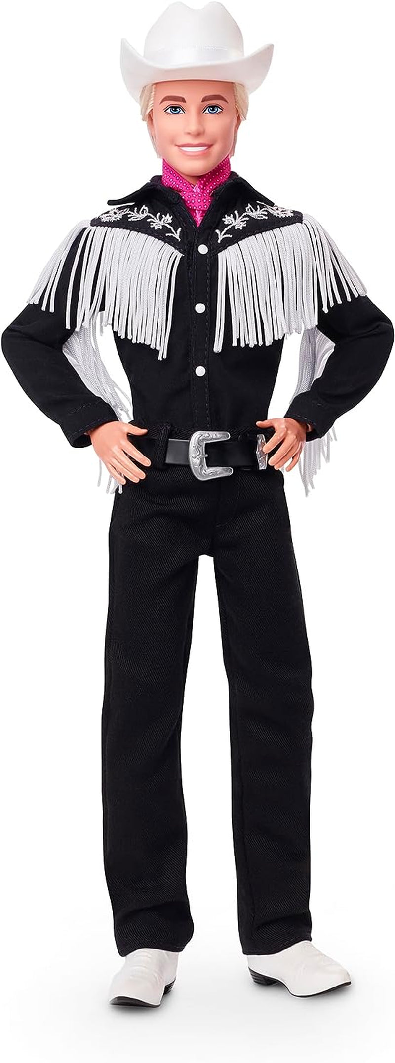 BARBIE the MOVIE Ken - spillefilm samlerdukke i vestligt outfit, vintage skjorte, cowboyhat, hvide støvler, fra 3 år og opefter, HRF30 Naty Shop Dolls Standardtitel