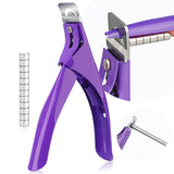 Saviland negle manicure cutter med 15 magneter, gel negle negle trimmer manicure negle cutter til kunstige negle Gel negle Akryl negle kunstige negle (rød rød)