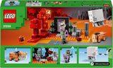 LEGO Minecraft baghold på Nether-portalen Nether-spillegetøj til børn med kampscener og legendariske figurer, inklusive spøgelsesgave til gamer drenge og piger 8 år gamle 21255 byggesæt Besuche den LEGO-Store