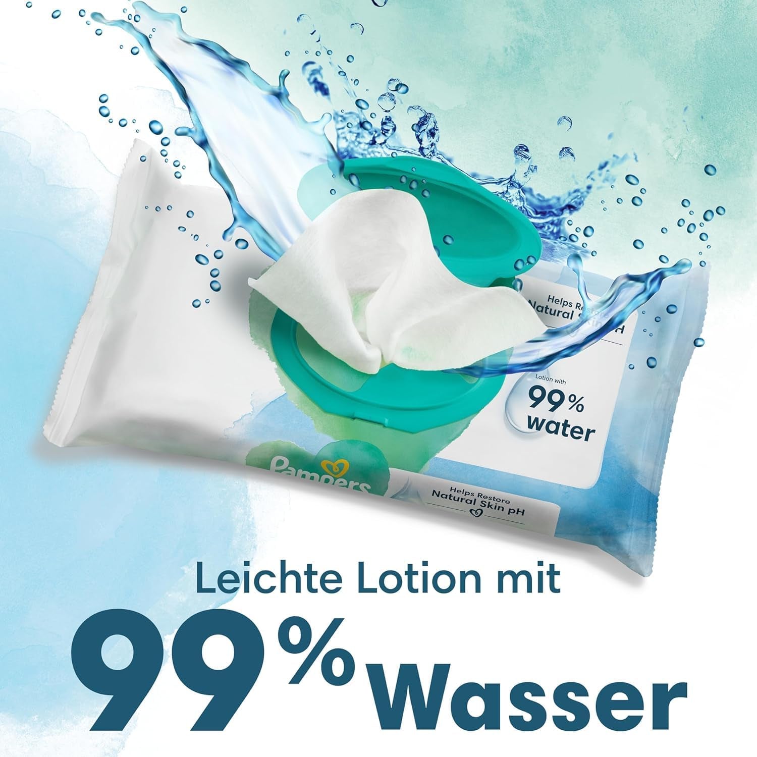 Virtuel pakke: Harmony Size 1 og Aqua Wet Wipes