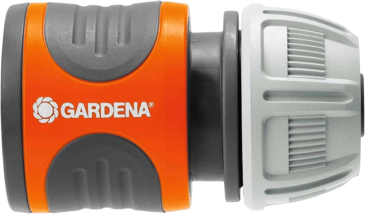 Gardena 13 mm (1/2 tomme) og 15 mm (5/8 tomme) slangestik: Push-in tilslutning til slangeende, fordybninger til fastspænding, nem montering, pakket (18215-20)