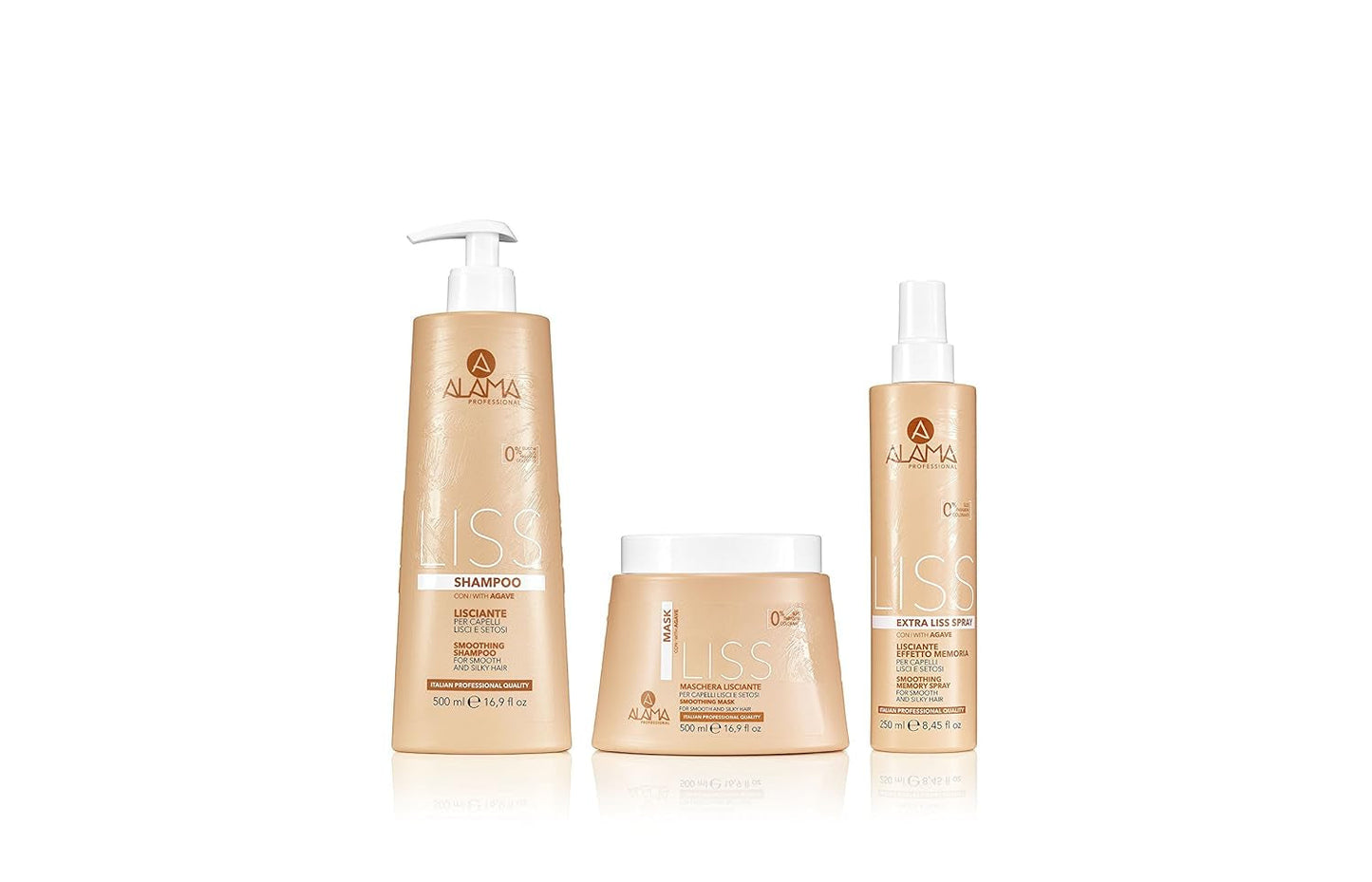 Alama Professional Alama Liss - Spray Lisciante Extra Liss Effetto Memoria Per Capelli Lisci, 250ml Håraffiltringsprodukter Naty Shop