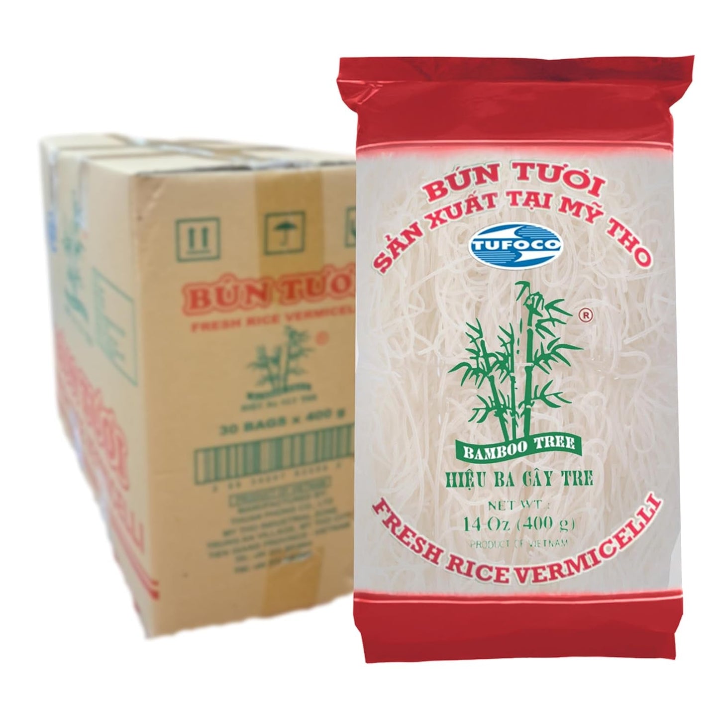 BAMBUTRÆ - Frisk ris vermicelli - 1 x 400g