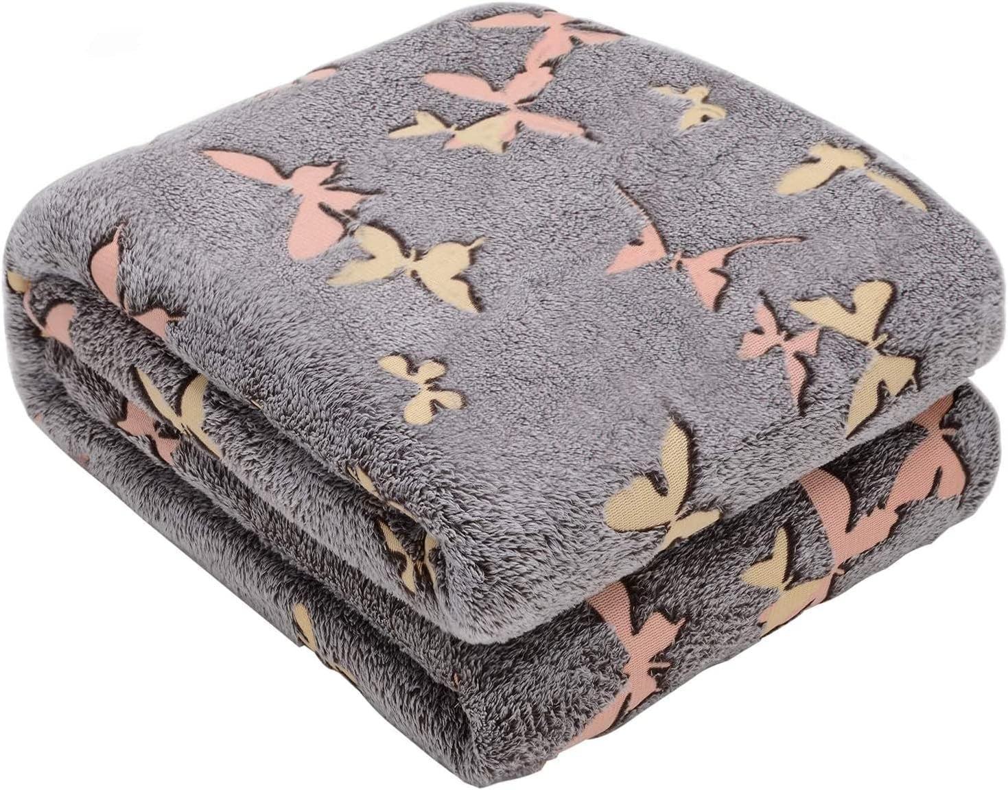 Kanguru Seng, sengetæppe, fleece tæppe til dobbeltseng, microfiber tæppe, Snoopy Peanuts GREY, 230X230Cm, sommertæppe, sengetæppe til soveværelse Senge og tæpper Besuche den Kanguru-Store 230X230 Cm Bright sommerfugle grå