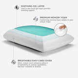 Sealy SE '19 Essentials SM Aqua Bubble Gel-lagen, 1 MC (US) pude, hvid, 61 X 40 X 14 cm Naty Shop standardpuder