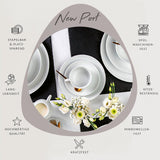 Sänger New Port kaffekopsæt, 12 kopper sæt til 6, hvide porcelænkopper og underkopper, 150 ml | PREMIUM KOLLEKTIONEN