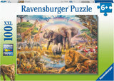 Ravensburger børnepuslespil - afrikansk savanne - 100-brikkers puslespil til børn fra 6 år og opefter Puslespil Naty Shop Standardtitel