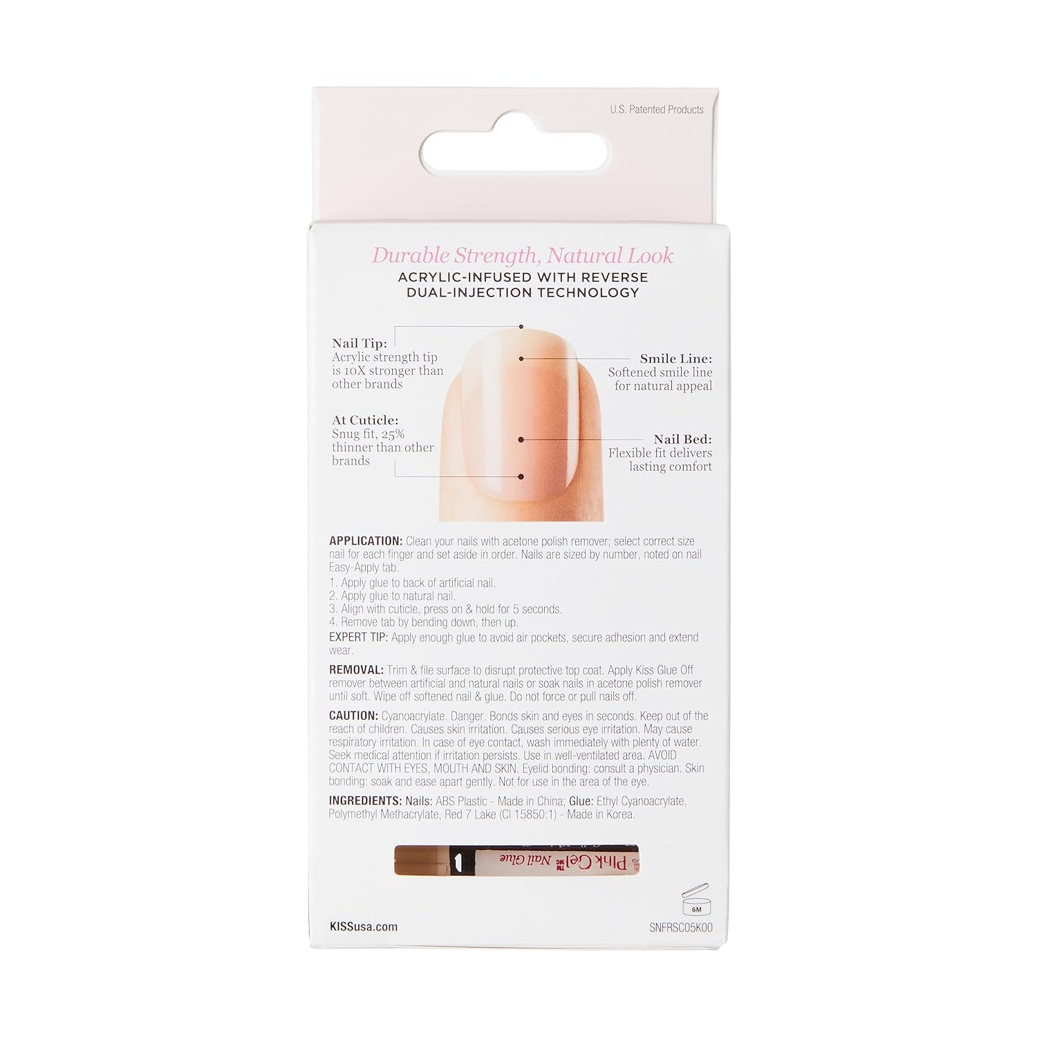 Kiss Nude Nails Amazing Nails (pakke med 2)